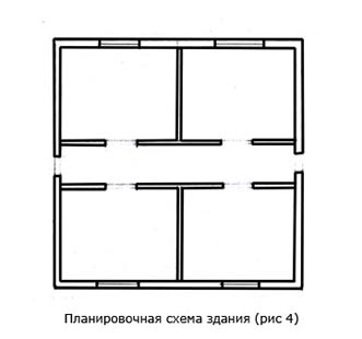 Планировочная схема здания